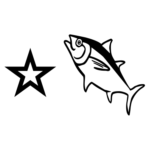 ⭐🐟 Emoji Domain black and white Symbola rendering